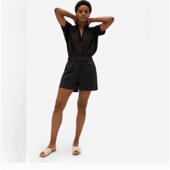 Everlane The Easy Short Black Organic Cotton Size 0 - Picture 14 of 14